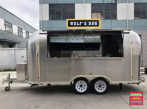 RESTAURANT STALL  RS005  Hot Selling Mobile Food Kiosk Catering Trailer Sushi Food Truck Coffee Stall Food Van Concession Trailer for Sale